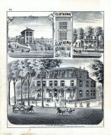 College Avenue Hotel, Wiegand, Widmayer, S. Holmes, W. O. Dresbach, C.J. Lucas, Residence, Clothing Store